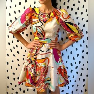NWOT LaRoque Colorful Patterned Dress